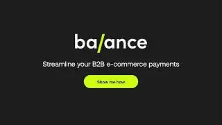 Balance: The smart way to manage B2B payments online
