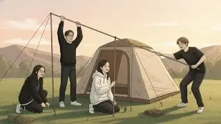 완벽하지 않아도 행복한 시다맘빠의 4식구 캠핑 이야기 ⛺ / 애니힐링