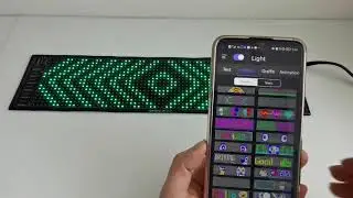 RCmall LED Matrix Panel Car Sign Bluetooth APP Controlled Programmable