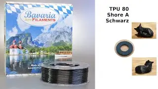 Filamenttest Bavaflex TPU 80 Shore A Schwarz