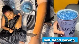 Self hand waxing at home | best wax for dark skin tone #handwax