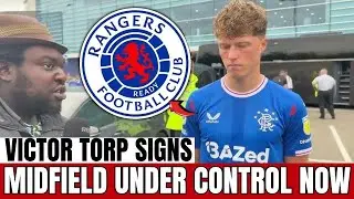 VICTOR TORP arrives at the RANGERS to command midfield creativity and control | Rangers News