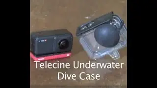 Telesine Dive Case $20 & Lens Protector for Insta 360 OneR/OneRS - Demo Lens Flare -  Review