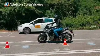 Slalom, ispit A kategorija, Kawasaki Z650