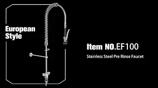 EF100 Stainless Steel Pre Rinse Faucet