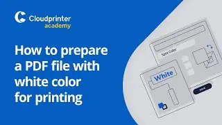 How to prepare a PDF file with white color for printing