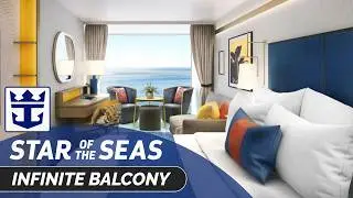 Круизный лайнер Star of the Seas | Экскурсия по каюте с балконом, откуда открывается панорамный в...