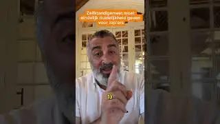 Zelfstandigenwet moet eindelijk duidelijkheid geven voor zzp&rsquo;ers #zzp #zekidemirtas #ondernemer