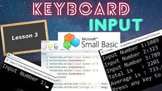 Small Basic Programming Keyboard Inputes  #Biginners #Basic code