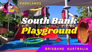 Riverside Green Playground 🏕 South Bank Qld Australia #brisbaneaustralia #brisbanecity #funtimepass