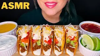 ASMR CRUNCHY TACOS + NACHO CHEESE MUKBANG (NO TALKING)