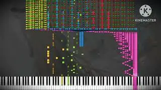 Touhou 15 - A World of Nightmares Never Seen Before | IMPOSSIBLE PIANO REMIX [Black MIDI]