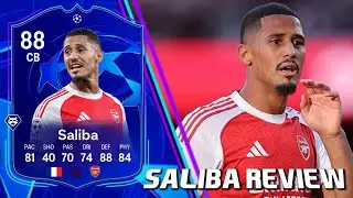 FC 26 | 88 SALIBA UCL PRIMETIME PLAYER REVIEW | BEST CB IN THE PL? 🧱 🔥 