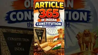 Article 365 of Indian constitution in Hindi/English 📕|#ias #upsc #ips #constitution #polity #shorts