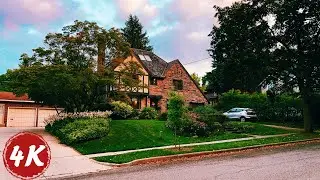Relax Walk in Waterloo, Ontario | Westmount Old Neighborhood City Sound | 4K 60fps ASMR