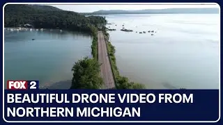 Beautiful drone video from northern Michigan