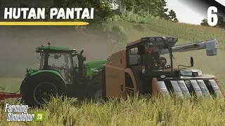 MEGA Rice Harvest in Hutan Pantai | Farming Simulator 25 Timelapse
