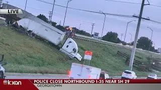 18-wheelers crash on I-35 in Georgetown