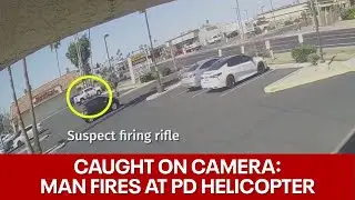 Phoenix Police release video showing suspect firing at helicopter