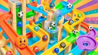 Marble Run ASMR Rollercoaster Sensory Friendly Gentle Visual Loops Comforting Sounds A Gentle Escape