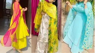 Beautiful Boutique Style Suits | Flared Palazzo Suits | Loose Palazzo Suits/ Daily Wear Salwar Suit