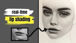 Full Real-Time Realistic Lip Shading with Graphite &mdash; No Time-Lapse, Just Pure Drawing