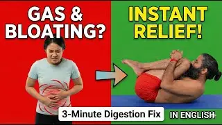 Fix Bloating & Indigestion in 3 Minutes Instant Relief Yoga