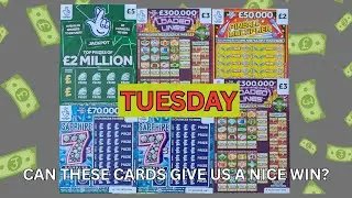 Tuesday Session. Scratch Cards from UK National Lottery.