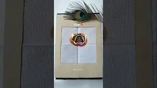 Radha ji painting with FIRE WORK 😱📦 | DIY Surprise Box #radha #drawing #experiment #trend #art