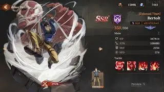 Titan Awakening Review Bertolt - Android IOS  Shingeki no Kyojin RPG