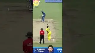 Dilshan's 6 fours in an over off Johnson