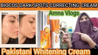 BIOCOS DARK SPOTS CORRECTING CREAM | With Vitamin C, B-Carotene,Collagen | Pakistani Whitening Cream