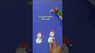 How to Make Snowman Easy Step by Step | Snowman Drawing #shorts #snowman