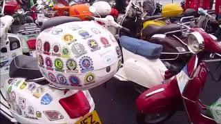 Paul and Steve from Torbay Mods Scooter Club on Vespa World Days Ride Out 2018