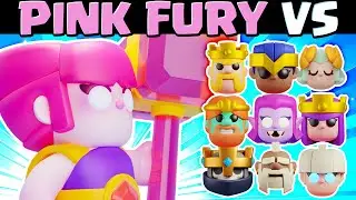 Pink Fury VS All Heroes in Clash Mini!