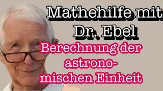 Calculation of the astronomical unit