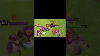 3️⃣ Herioes v/s 1️⃣ king fight 🦾 #clashofclans #cocplayer #gaming #townhall #supercell #cocking