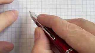 Writing sample with Pilot Capless Decimo gold nib.