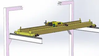3 2 Ton Super Low head room double girder overhead  bridge crane