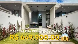 SÓ R$ 649 MIL 😱 CASA PLANA COM 140 M2 E PÉ DIREITO DUPLO