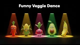 Funny Vegetable & Fruit Dance 🍓🥕 | Cute 3D Animation for Kids