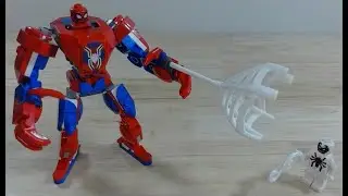 LEGO Marvel 76308 Spider - Man Mech vs Anti - Venom Build