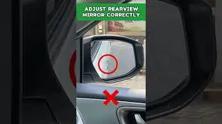 Correctly adjusting the rearview mirror can provide 120% driving visibility #driving #manual #tips