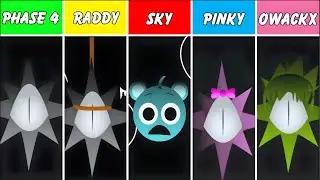 Phase 4 But Everyone Is RADDY Vs SKY Vs PINKI Vs OWACKX (Best Mod) In Incredibox Sprunki