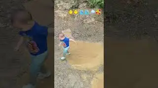 Cute Baby Playing with Water | Baby Videos #baby #todder #water #mud #enjoying ❤️