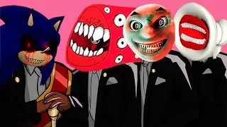 Thomas The Train EXE & Sonic EXE & Train Eater & Megaphone Head Coffin Dance Song Cover