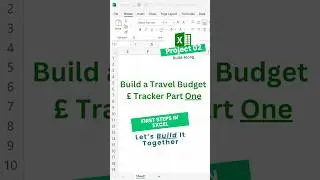 Build a Travel Budget Tracker in Excel Part One✈️📊 | Excel for Beginners