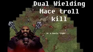 Dual Wielding Mace Troll fight Guide (very basic troll fight)