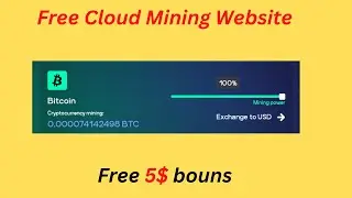New cloud mining website||5$ signup bonus||earn free BTC,TRX,DGB||without investment