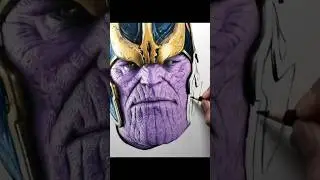 Drawing Thanos | The Mad Titan Rises #thanos #themadtitan #marvelart #artology